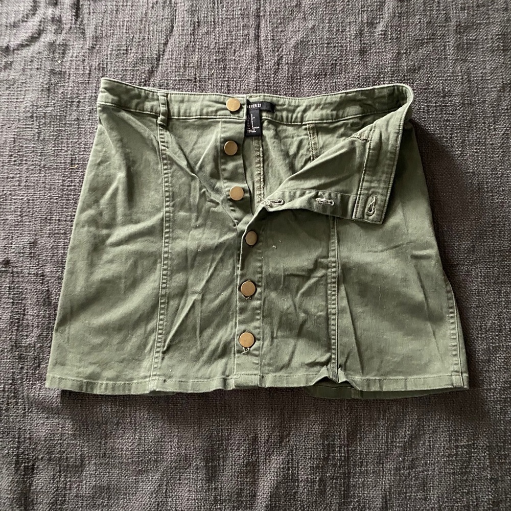 Forever21 Olive Green Skirt